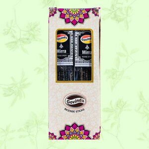 Govinda Mirra Incense Sticks - Aromatic Fragrance for Meditation & Relaxation -